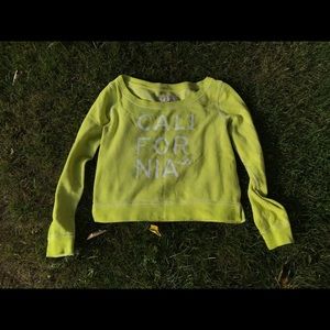 yellow hollister sweater